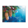 Winter Greenery Greeting Card - White Unlined Fastick  Envelope